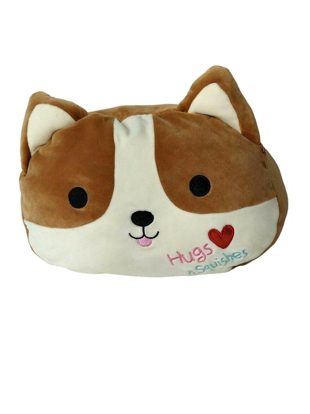 Squishmallows Kellytoy Hugs and Squishes Soft Stuffed Animal Pillows Dog Plush